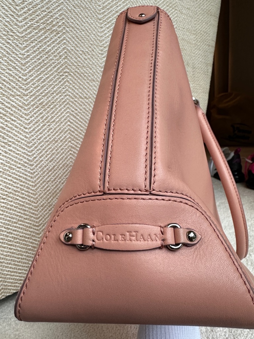 Cole Haan Dusty Pink Leather Tote